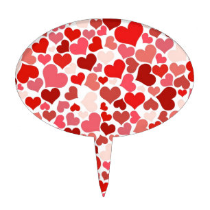 Hearts Cake Topper