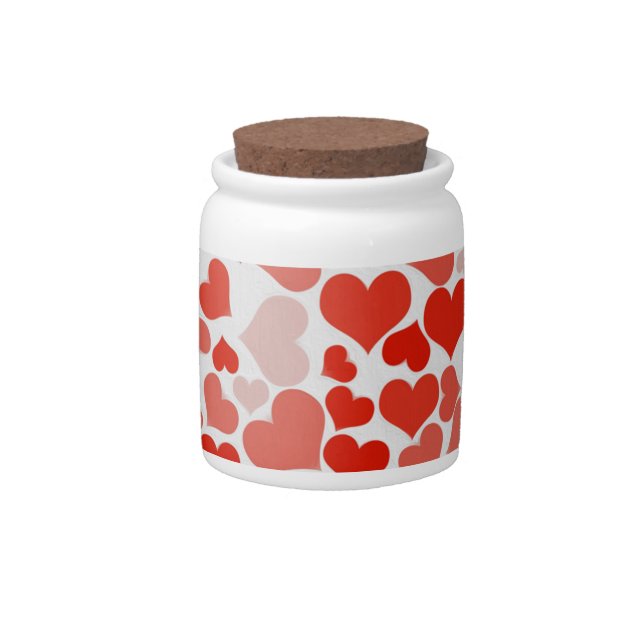 Hearts Candy Jar (Front)