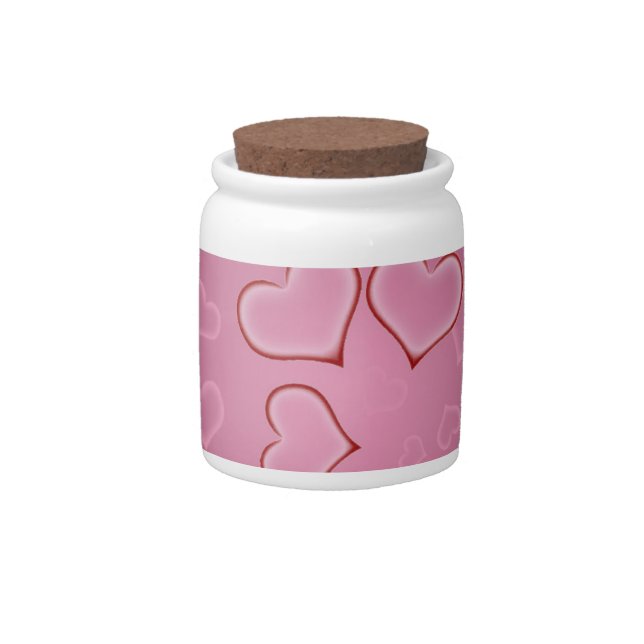 Hearts Candy Jar (Front)
