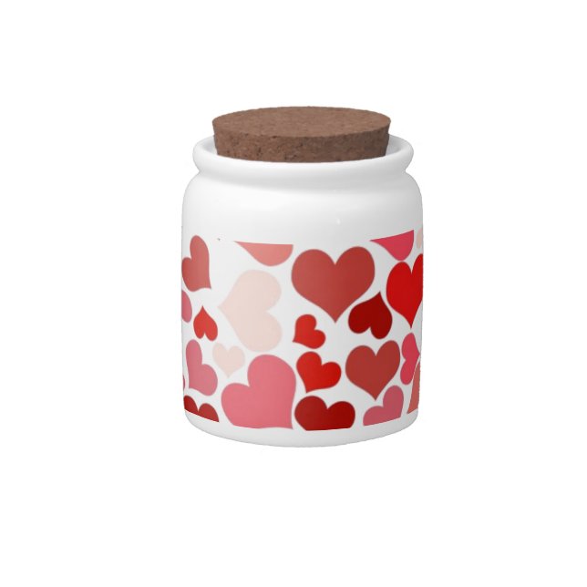 Hearts Candy Jar (Front)