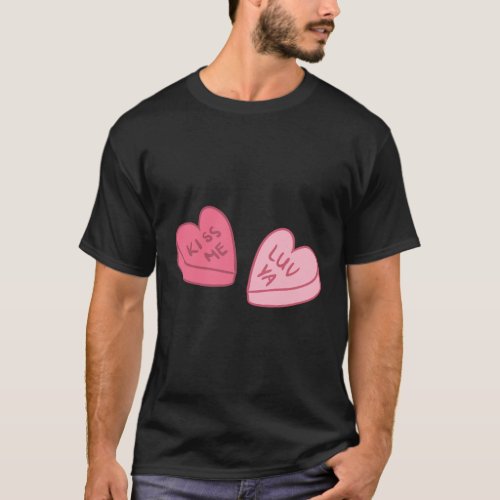 Hearts Candy LoveS Day Heart T_Shirt