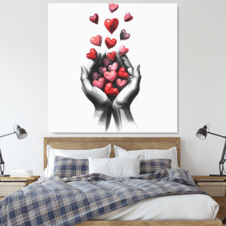 Hearts Canvas Print