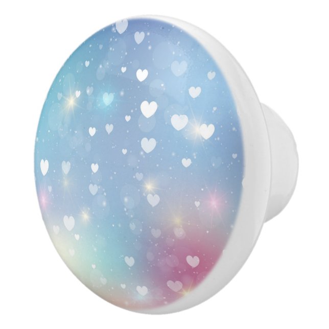 Hearts Ceramic Knob (Right)