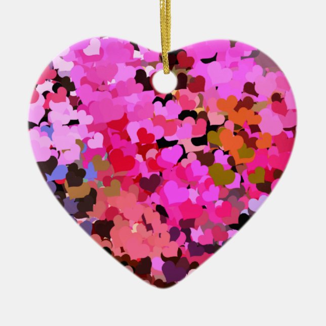 HEARTS CERAMIC ORNAMENT (Front)