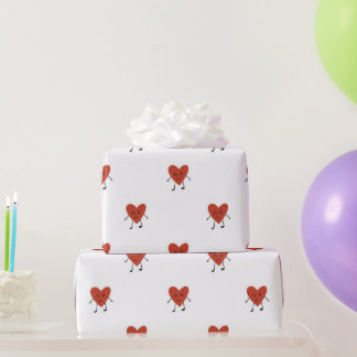 Hearts Charachter Wrapping Paper
