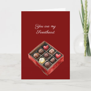 Hearts & Chocolates Sweetheart Card