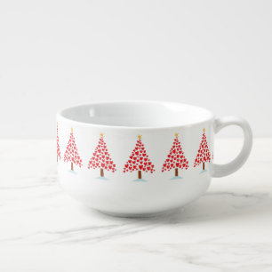 ****HEARTS CHRISTMAS TREES**** SOUP AND MORE BOWL