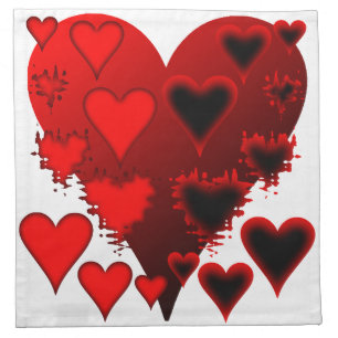 Hearts Cloth Napkin