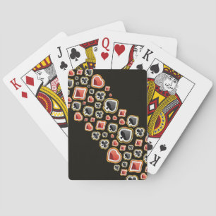 Hearts, Clubs, Diamonds and Spades Design Poker Cards