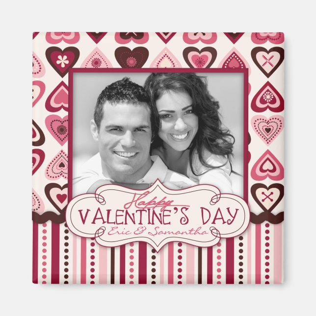 Hearts Confection Magnet Photo Square (Front)