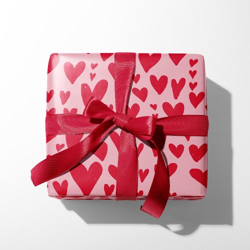 Hearts Core Wrapping Paper