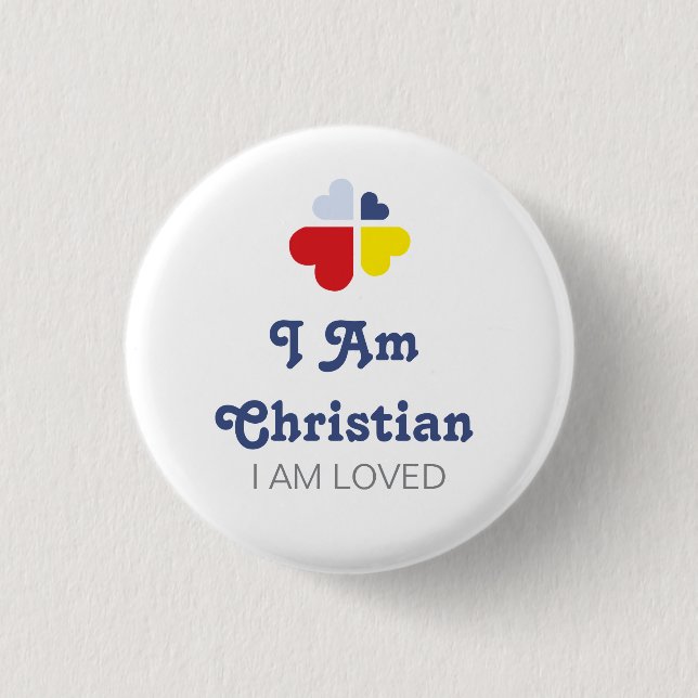 Hearts Cross Button (Front)