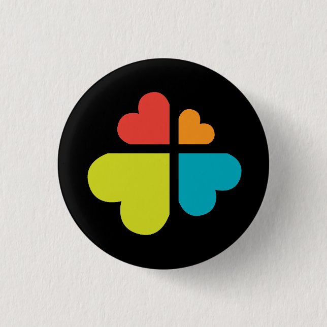 Hearts Cross Button (Front)