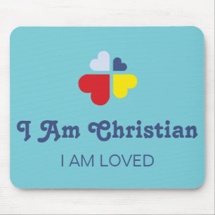 Hearts Cross Mouse Pad