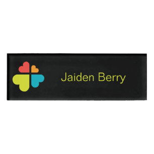 Hearts Cross Name Tag