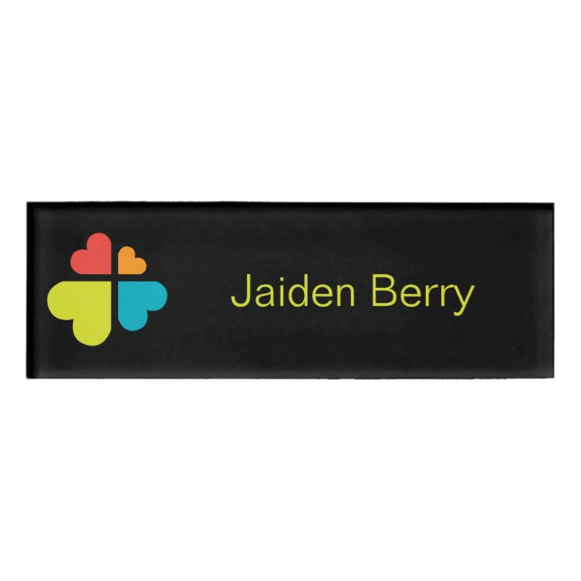 Hearts Cross Name Tag (Front)