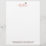 Hearts Crown Script Typeface Wedding Planner Letterhead<br><div class="desc">Triple hearts and crown with burnt orange script modern signature wedding or event planner business letterhead with a white background. The heart and crown together are are a signature symbol for love and loyalty. A lovely symbol for a wedding planner orchestrating one of the best days of your life. The...</div>