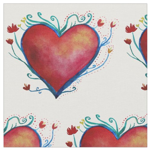 Hearts Custom Combed Cotton 56 width Fabric