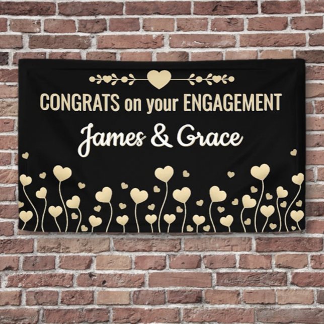 Hearts! Custom Engagement Congrats banner (Creator Uploaded)