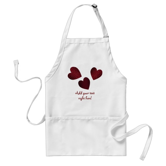 Hearts Customizable Apron (Front)