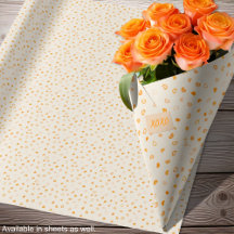 Hearts - Dark Orange on Light Orange - Rolls