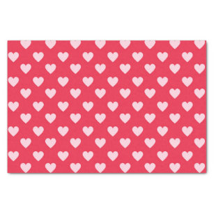 Cute Red and Pink Little Hearts Pattern Tissue Paper | Zazzle