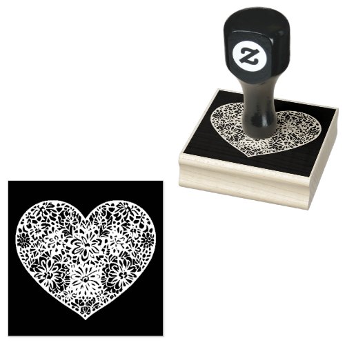 Hearts Desire 25 x 25 Rubber Stamp 