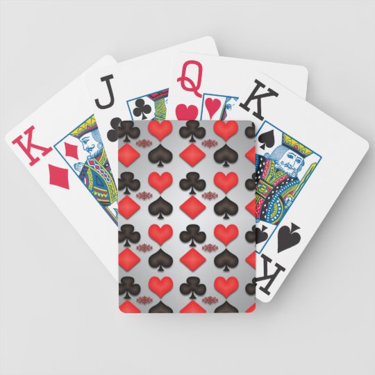 Hearts Diamonds Clubs Spades Playing Cards Pattern