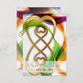 Hearts Double Infinity & Rainbow -Save The Date Save The Date (Front/Back)