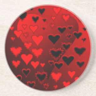 Hearts Drink Coaster