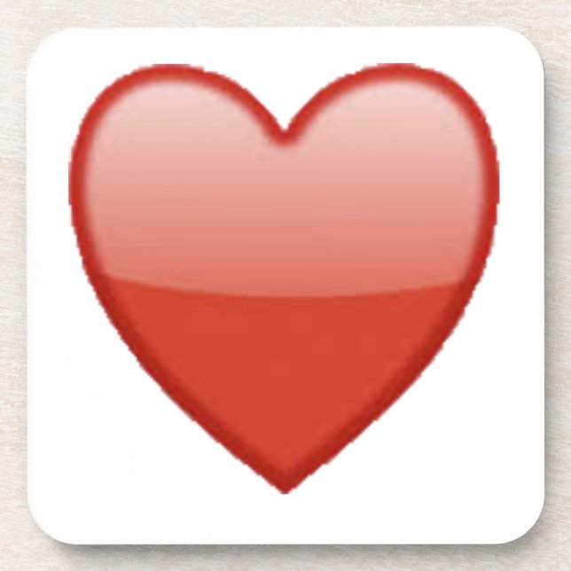 Hearts - Emoji Drink Coaster (Front)