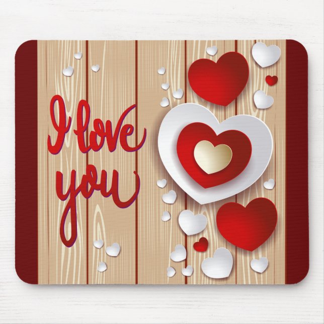 Hearts Fantasy Mouse Pad (Front)