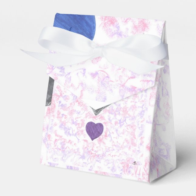 "Hearts" Favor Box (Front Side)