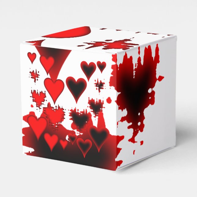 Hearts Favor Boxes (Front Side)