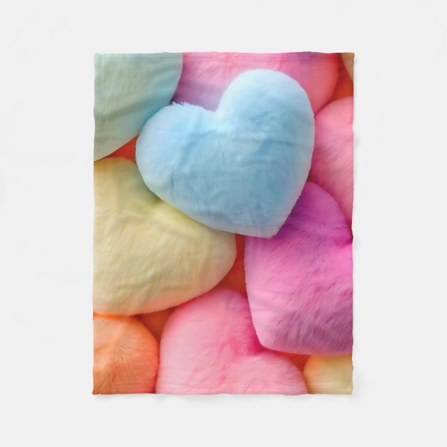  Hearts Fleece Blanket (Front)