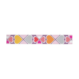 Hearts Flower Creation 1 Wrap Around Label
