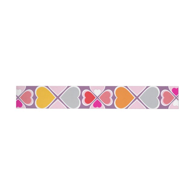 Hearts Flower Creation 1 Wrap Around Label (Individual)