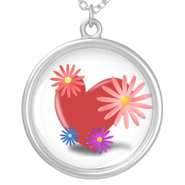 Hearts & Flowers Necklace (Front)