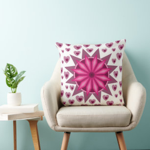 HEARTS FOR GIRLFRIEND, BOYFRIEND, HUSBAND, WIFE T THROW PILLOW