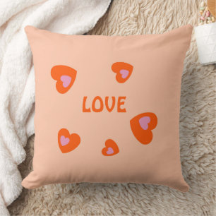 HEARTS FOR GIRLFRIEND, BOYFRIEND, HUSBAND, WIFE, THROW PILLOW