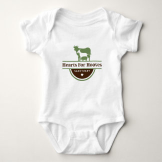 Hearts For Hooves Logo Baby Bodysuit