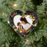 Heart Wreath Frame Christmas Ornament