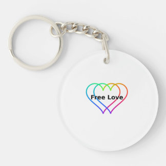 Hearts Free Love Gifts Keychain