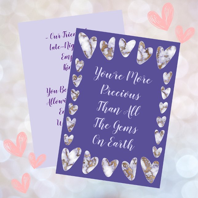 Hearts Friendship Or Lover Purple Card (Hearts Friendship Or Lover Purple Card)