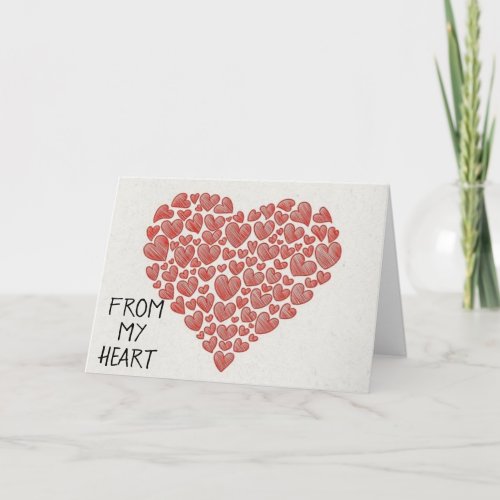 HEARTS FROM MY HEART TO YOU FOR YOUR BIRTHDAY CARD