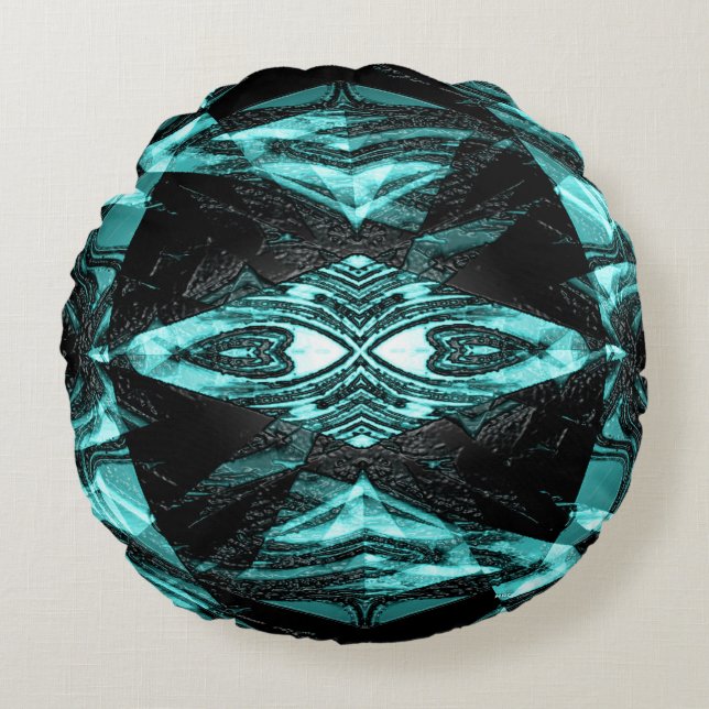 Hearts from the deep sea...... round pillow (Front)