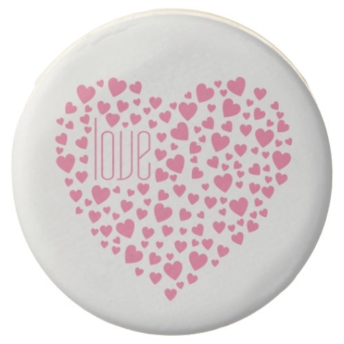 Hearts Full of Hearts Love Pink Chocolate Dipped Oreo