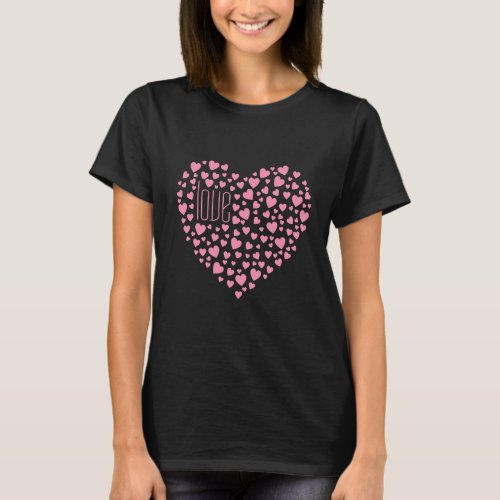 Hearts Full of Hearts Love Pink T_Shirt