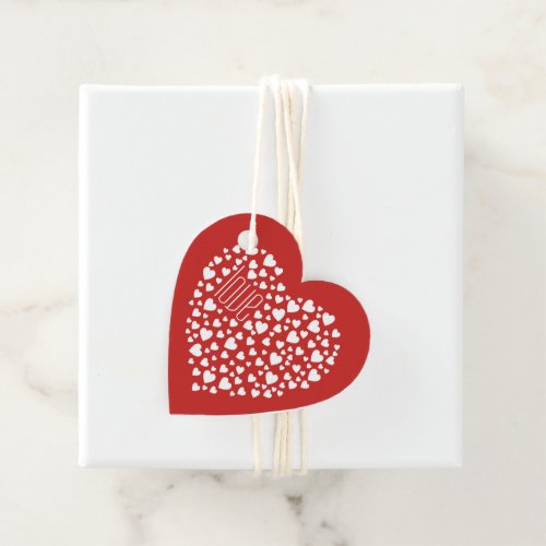 Hearts Full of Hearts Love White Favor Tags