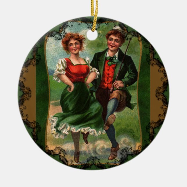 Hearts Full of Joy - Irish Dancing Ornament (Front)